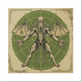 vitruvian cthulhu Posters and Art